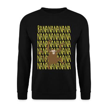 Gorilla animal - Unisex Sweatshirt - black - Front - Alina (178cm) & Michal (187cm)