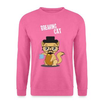 Süße Katze Heisenberg Cat Meth Blue - Unisex Pullover - Pink - Vorne