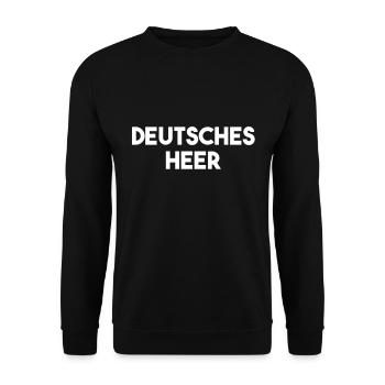 German army - Unisex Sweatshirt - black - Front - Alina (178cm) & Michal (187cm)