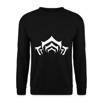 Lotus symbol warframe white gift - Unisex Sweatshirt - black - Front - Alina (178cm) & Michal (187cm)