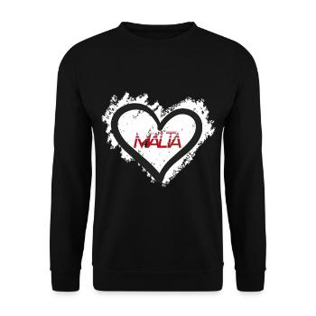 Malta Europa - Unisex Pullover - Schwarz - Vorne - Alina (178cm) & Michal (187cm)
