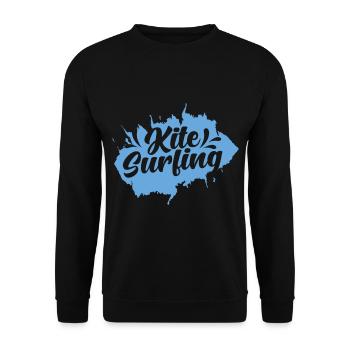 Kite surfing - Unisex Sweatshirt - black - Front - Alina (178cm) & Michal (187cm)