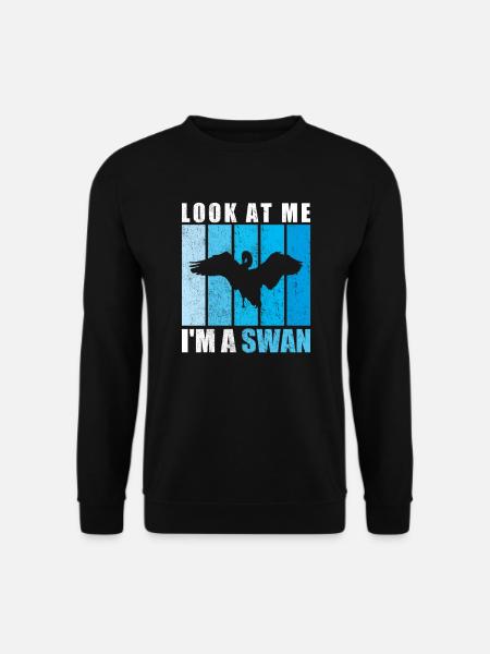 Schwan - Unisex Pullover - Schwarz