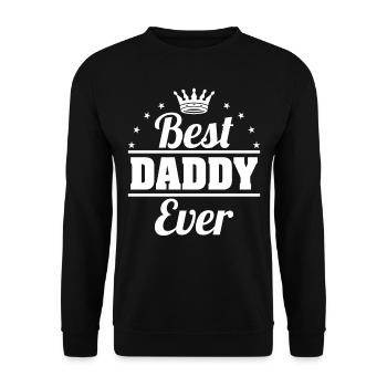 Vatertag Papa - Unisex Pullover - Schwarz - Vorne - Alina (178cm) & Michal (187cm)