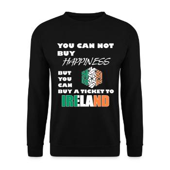 Ireland - Unisex Sweatshirt - black - Front - Alina (178cm) & Michal (187cm)