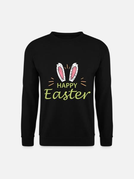 Pâques, le lapin de Pâques - Sweat-shirt Unisexe - noir