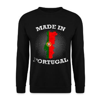 Portugal - Sweat-shirt Unisexe - noir - Devant - Alina (178cm) & Michal (187cm)