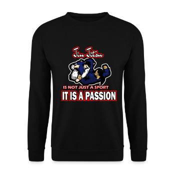 jiu jitsu - jiu-jitsu - Unisex Sweatshirt - black - Front - Alina (178cm) & Michal (187cm)