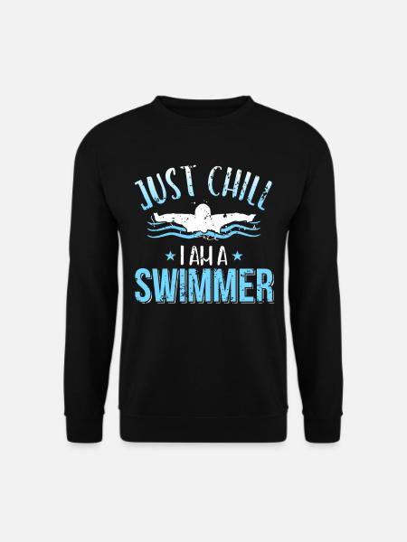 schwimmen - Unisex Pullover - Schwarz
