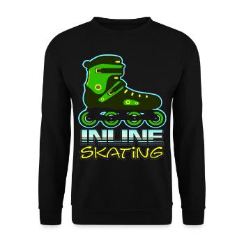 Patin à roues alignées - Sweat-shirt Unisexe - noir - Devant - Alina (178cm) & Michal (187cm)