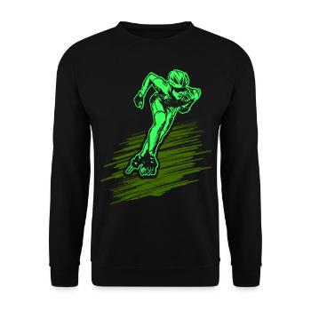 Patins à roues alignées - Sweat-shirt Unisexe - noir - Devant - Alina (178cm) & Michal (187cm)