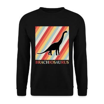 Dino - Sweat-shirt Unisexe - noir - Devant - Alina (178cm) & Michal (187cm)