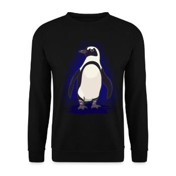 Penguin - Unisex Sweatshirt - black - Front - Alina (178cm) & Michal (187cm)