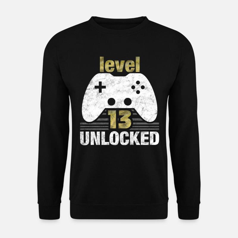 Gaming Level 13 - Unisex Pullover - Schwarz