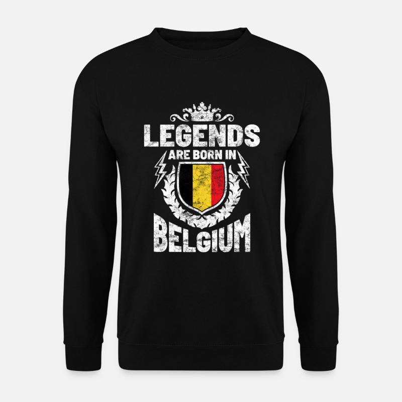 Belgien - Unisex Pullover - Schwarz