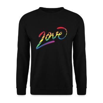 Liebe Gleichgeschlechtlich Schwul Lesbisch Pride - Unisex Pullover - Schwarz - Vorne - Alina (178cm) & Michal (187cm)