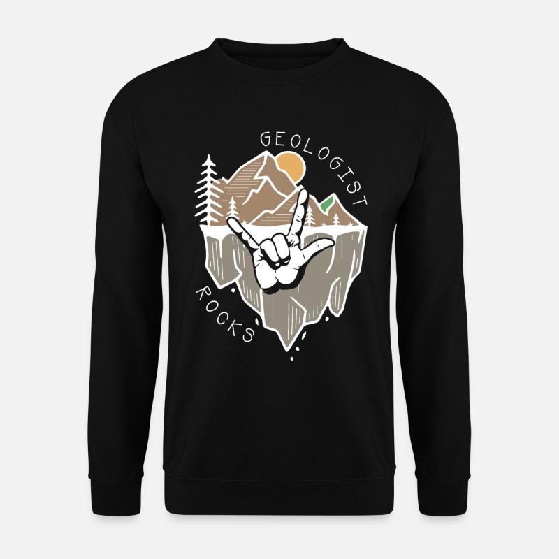 geolaíocht carraigeacha síniú lámh Dearadh Bronnta - Unisex Pullover - Schwarz