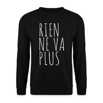 rien ne va plus - Unisex Sweatshirt - black - Front - Alina (178cm) & Michal (187cm)