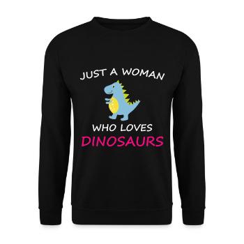 Dino - Sweat-shirt Unisexe - noir - Devant - Alina (178cm) & Michal (187cm)