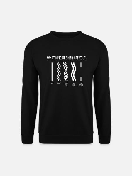 Welcher Skityp bist du? Lustiges Apres Ski Shirt - Unisex Pullover - Schwarz