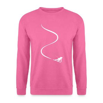 Carving Skifahrer Slalom Racing Tiefschnee Speed - Unisex Pullover - Pink - Vorne