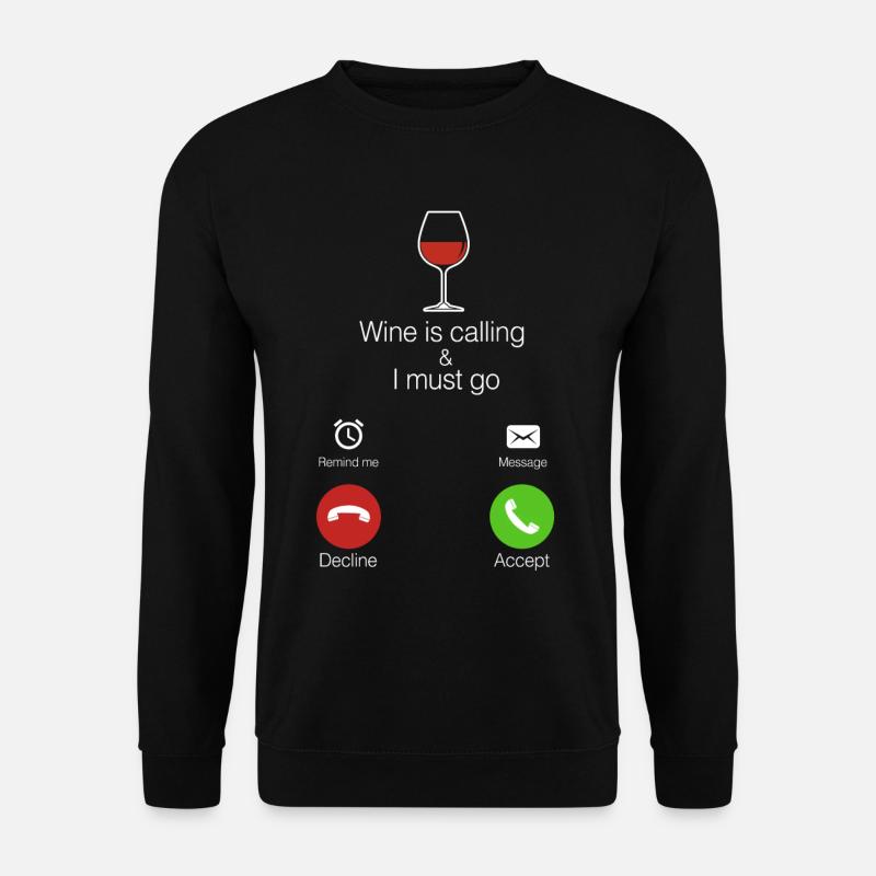 Wine - Unisex Sweatshirt - black