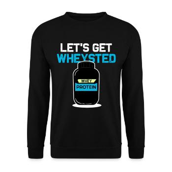 Gym Fitness Workout Training Weight Lifting Gift - Unisex Pullover - Schwarz - Vorne - Alina (178cm) & Michal (187cm)