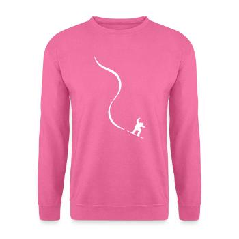 Snowboarding Carver Tiefschnee Powder Carv Spray - Unisex Pullover - Pink - Vorne