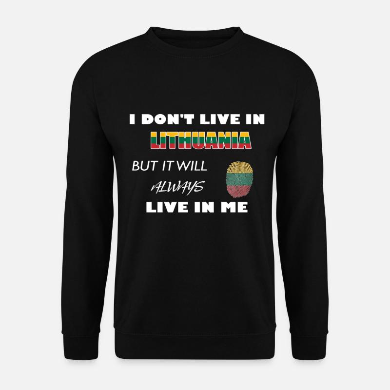 Lituanie UE - Sweat-shirt Unisexe - noir