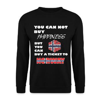 Norway - Unisex Sweatshirt - black - Front - Alina (178cm) & Michal (187cm)