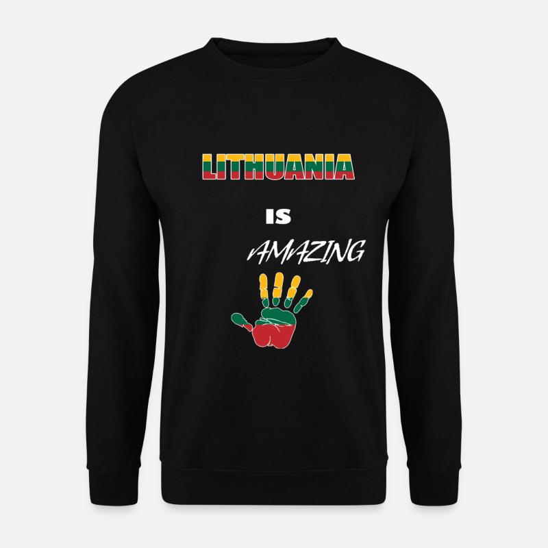 Litauen - Unisex Pullover - Schwarz