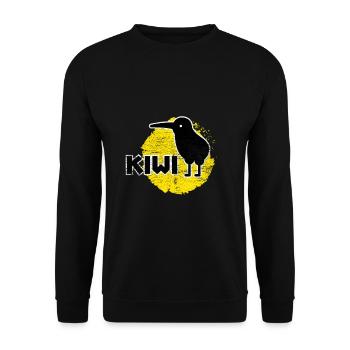 Kiwi - Unisex Pullover - Schwarz - Vorne - Alina (178cm) & Michal (187cm)
