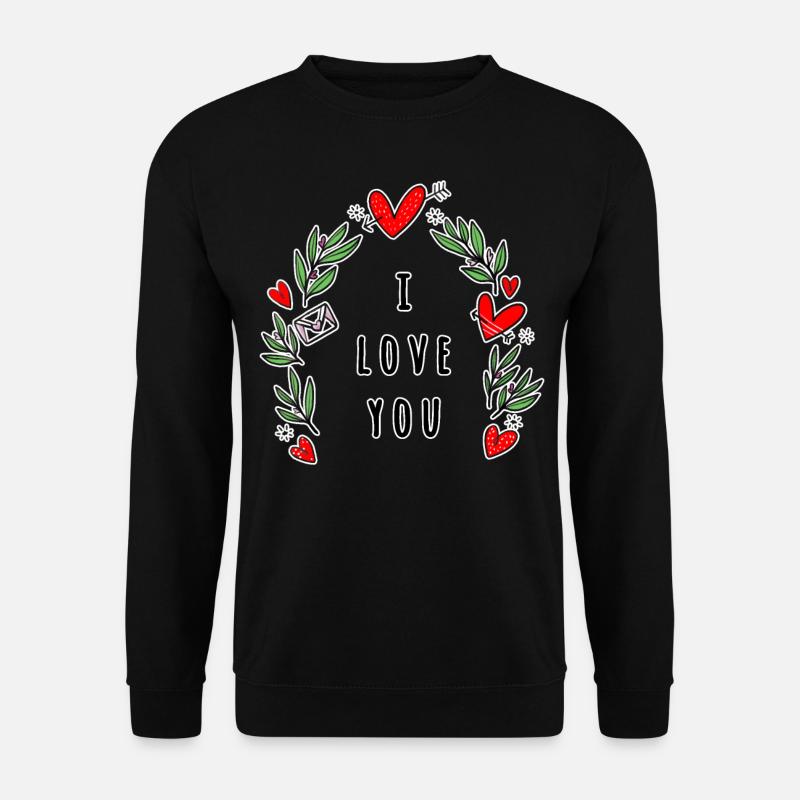 Saint Valentin - Sweat-shirt Unisexe - noir