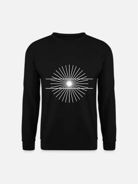 Optische Täuschung Geschenk Gleich Lang Parallel - Unisex Pullover - Schwarz
