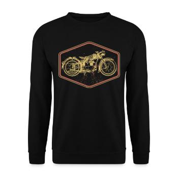 Motard Motard Motocycliste - Sweat-shirt Unisexe - noir - Devant - Alina (178cm) & Michal (187cm)