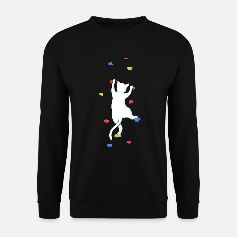 Cadeau d'escalade de bloc d'escalade de chat - Sweat-shirt Unisexe - noir