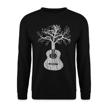 Arbre de guitare - Sweat-shirt Unisexe - noir - Devant - Alina (178cm) & Michal (187cm)