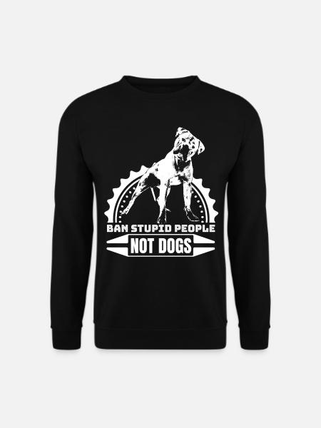 American Bulldog Funny Gift Shirt - Unisex Sweatshirt - black