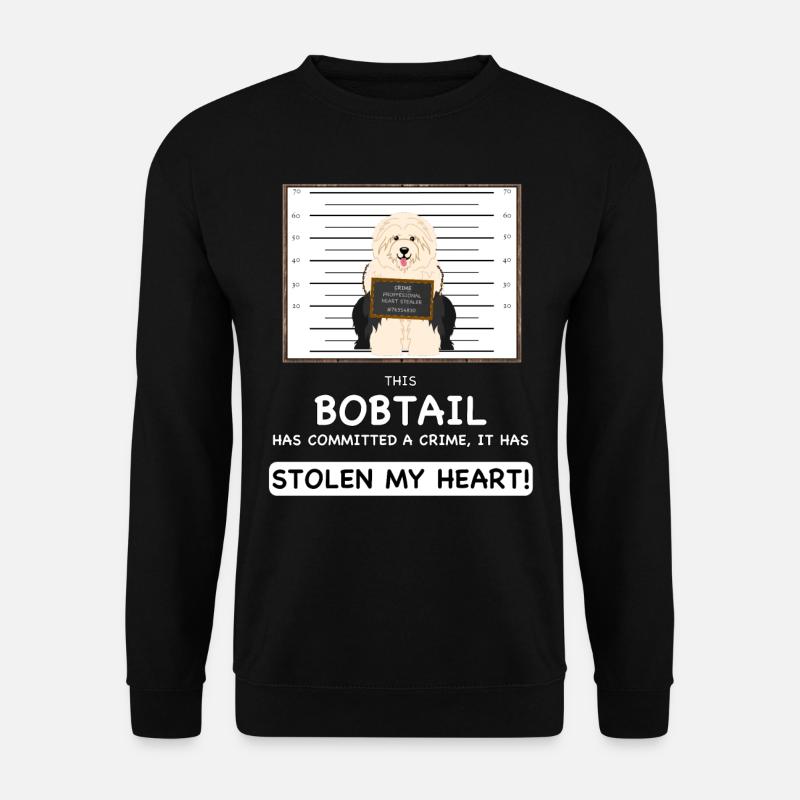 Bobtail Mugshot - Unisex Pullover - Schwarz