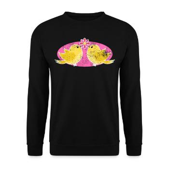 canari - Sweat-shirt Unisexe - noir - Devant - Alina (178cm) & Michal (187cm)