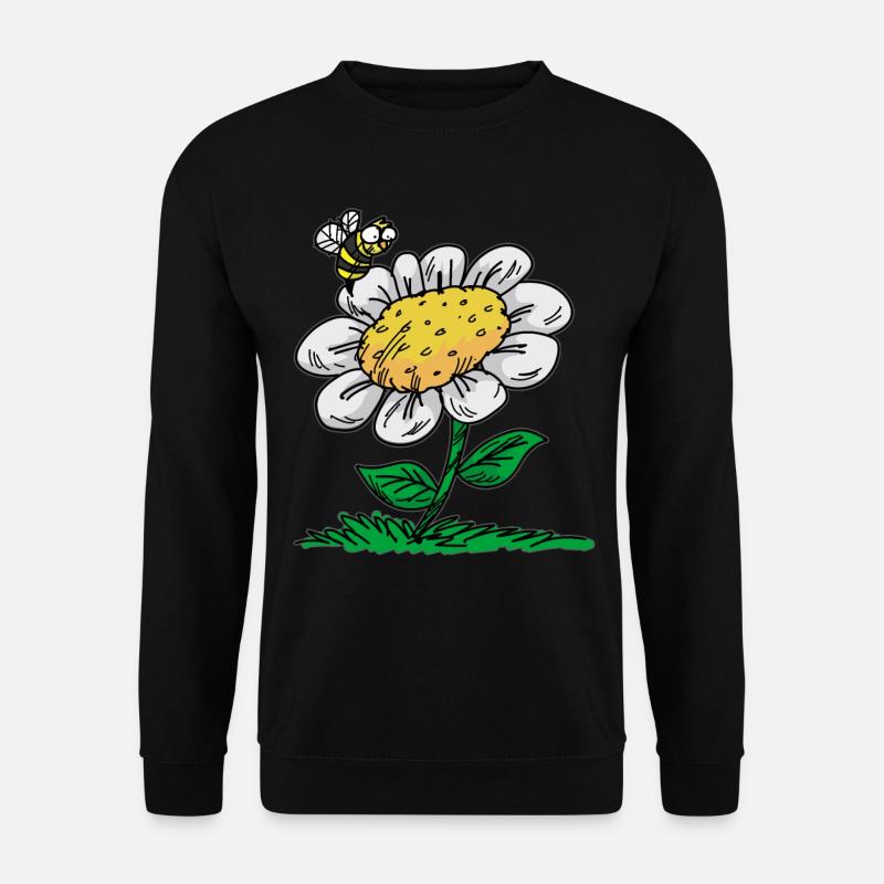 Daisy Bee Marguerite Maßliebchen - Unisex Sweatshirt - black