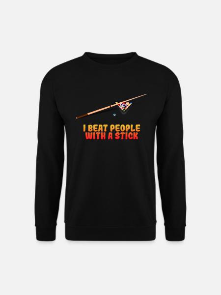 Billard Snooker Pool Spieler Lustig Geschenk - Unisex Pullover - Schwarz