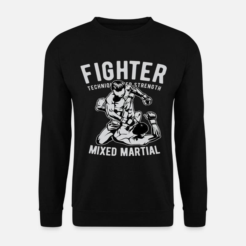Fighter, MMA, Boxen - Unisex Pullover - Schwarz