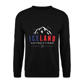 Iceland - Unisex Sweatshirt - black - Front - Alina (178cm) & Michal (187cm)
