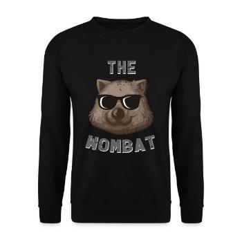 wombat - Unisex Sweatshirt - black - Front - Alina (178cm) & Michal (187cm)