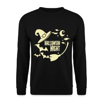 Halloween - Unisex Sweatshirt - black - Front - Alina (178cm) & Michal (187cm)