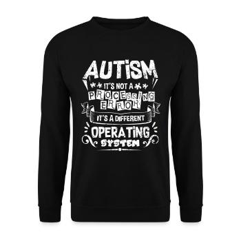 Autismus - Unisex Pullover - Schwarz - Vorne - Alina (178cm) & Michal (187cm)