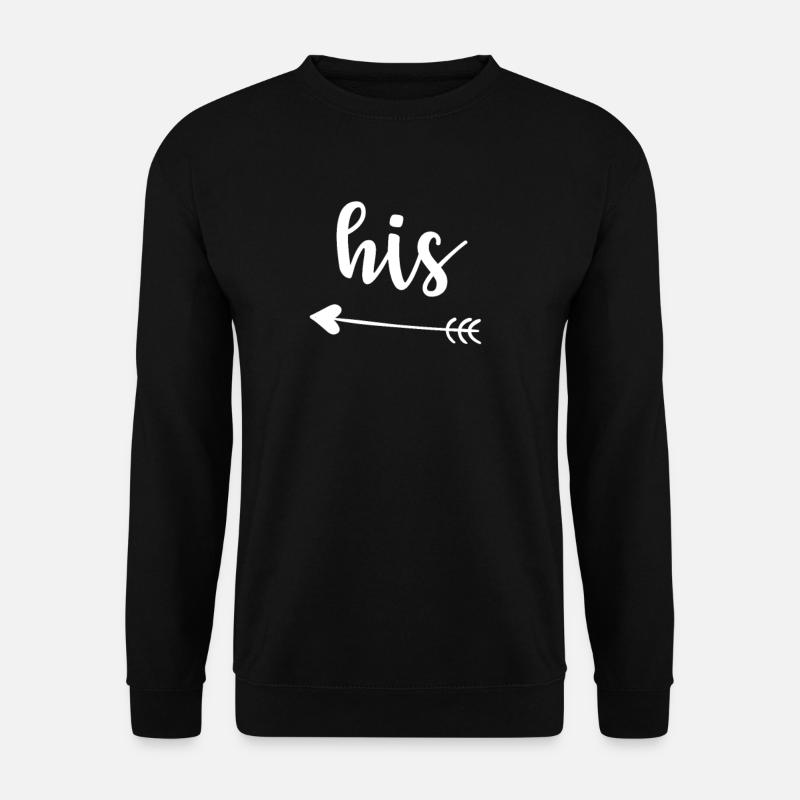 HIS - flèche de gauche - Sweat-shirt Unisexe - noir