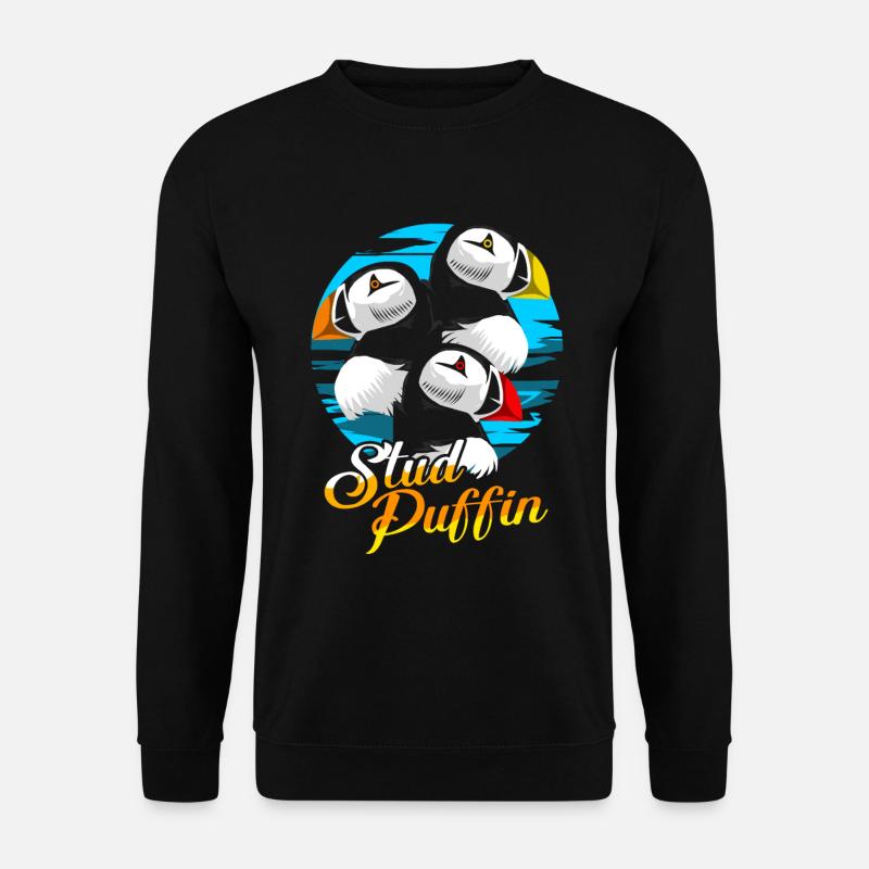 Puffin Puffin Puffin - Unisex Sweatshirt - black
