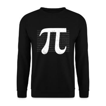 Mathématiques Pi - Sweat-shirt Unisexe - noir - Devant - Alina (178cm) & Michal (187cm)
